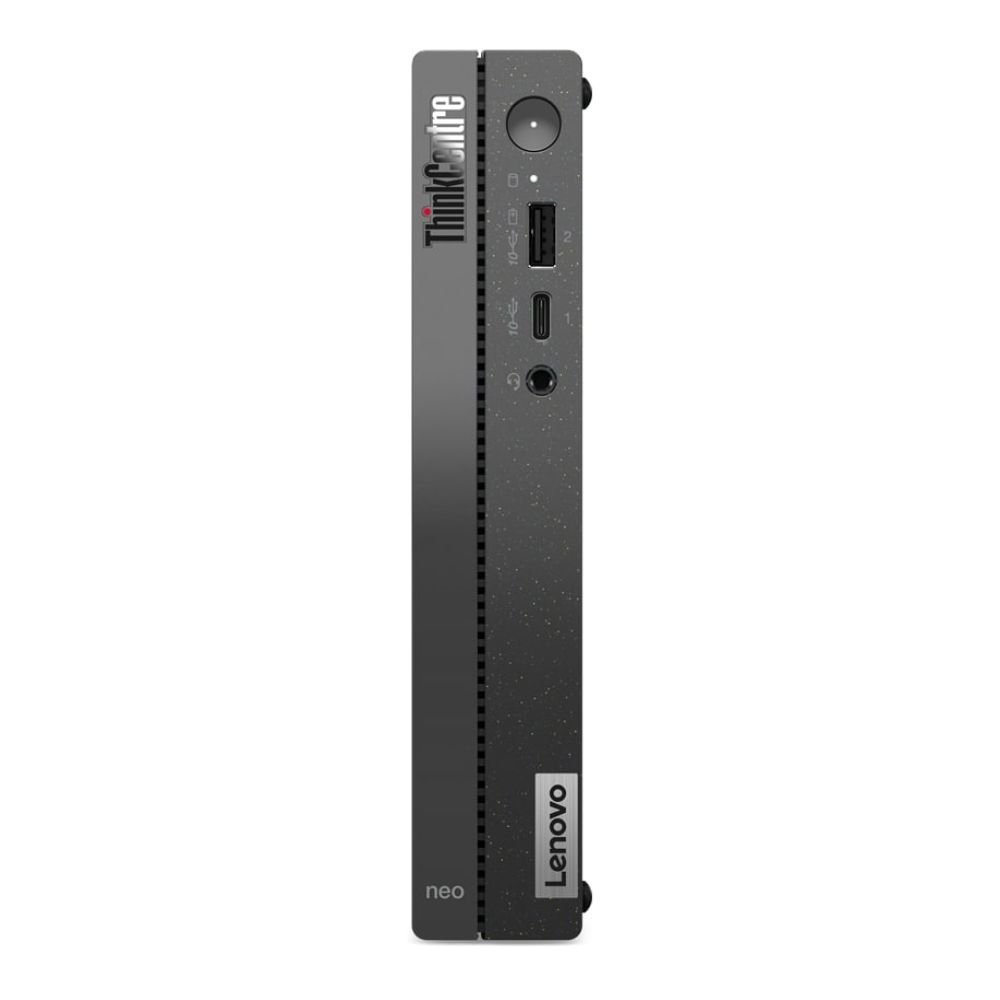 Lenovo ThinkCentre neo 50q Gen 4 12LN - Tiny - Core i3 1215U / up to 4.4 GHz - RAM 8 GB - SSD 256 GB - TCG Opal Encryption 2, NVMe - UHD Graphics - Gigabit Ethernet - 802.11a/b/g/n/ac/ax, Bluetooth 5.1 - Win 11 Pro - monitor: none - keyboard: UK - black - Lenovo TopSeller - with 1 Year Lenovo Onsite Support