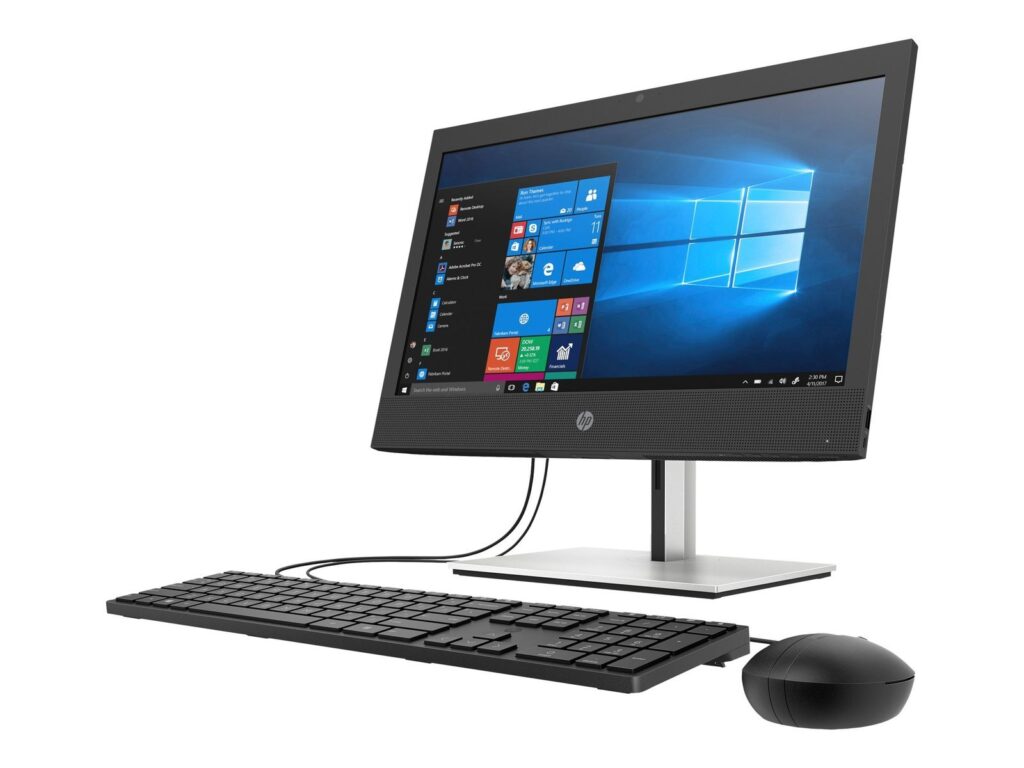 HP ProOne 440 G6 - All-in-one - Core i5 10500T / up to 3.8 GHz - vPro - RAM 8 GB - SSD 256 GB - NVMe, HP Value - DVD-Writer - UHD Graphics 630 - Gigabit Ethernet - 802.11a/b/g/n/ac, Bluetooth 5.0 - Win 10 Pro 64-bit - monitor: LED 23.8" 1920 x 1080 (Full HD) - keyboard: UK