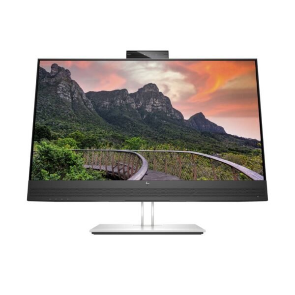 HP E27m G4 Conferencing Monitor - E-Series - LED monitor - 27" - 2560 x 1440 QHD @ 75 Hz - IPS - 300 cd/m≤ - 1000:1 - 5 ms - HDMI, DisplayPort, USB-C - speakers - silver (stand), black head