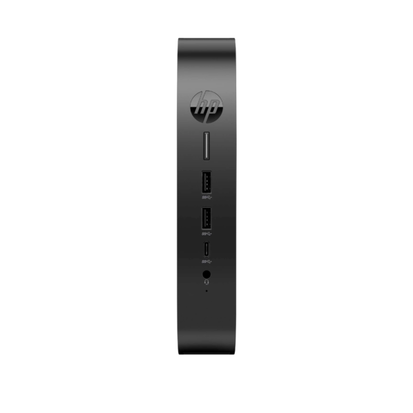 HP Elite t655 - Thin client - SFF - 1 x Ryzen Embedded R2314 / up to 3.5 GHz - RAM 8 GB - flash 64 GB - eMMC - Radeon Graphics - Gigabit Ethernet - Win 10 IoT Enterprise - monitor: none - keyboard: UK