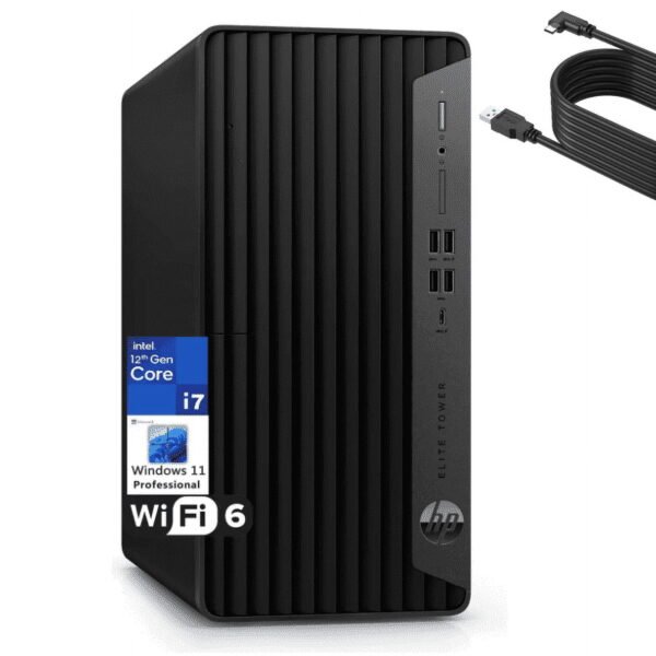 HP Elite 800 G9 - Tower - Core i7 12700 / up to 4.9 GHz - vPro - RAM 16 GB - SSD 512 GB - NVMe - UHD Graphics 770 - Gigabit Ethernet - Win 11 Pro - monitor: none - keyboard: UK