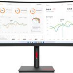 ThinkVision T34w-30 34-inch Monitor with ThinkVision MC60 Monitor Webcam