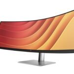 HP E45c G5 - E-Series - LED monitor - curved - 45" (44.5" viewable) - 5120 x 1440 Dual Quad HD @ 165 Hz - VA - 400 cd/m≤ - 3000:1 - 3 ms - HDMI, DisplayPort, USB-C - speakers - black head, black and silver (stand)