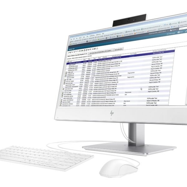 HP EliteOne 800 G5 - Healthcare Edition - all-in-one - Core i5 9500 / up to 4.4 GHz - vPro - RAM 8 GB - SSD 256 GB - NVMe, TLC - DVD-Writer - UHD Graphics 630 - Gigabit Ethernet - 802.11a/b/g/n/ac, Bluetooth 5.0 - Win 10 Pro 64-bit - monitor: LED 23.8" 1920 x 1080 (Full HD) touchscreen - keyboard: UK