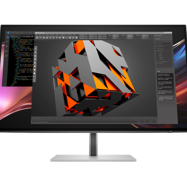 HP 727pu - Series 7 Pro - LED monitor - 27" - 2560 x 1440 QHD @ 120 Hz - IPS Black - 400 cd/m≤ - 2000:1 - HDR400 - 5 ms - Thunderbolt 4, HDMI, DisplayPort - black, silver