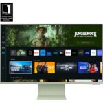 Samsung S32CM801UU - M80C Series - LED monitor - Smart - 32" - 3840 x 2160 4K @ 60 Hz - VA - 400 cd/m≤ - 3000:1 - HDR10+ - 4 ms - HDMI, USB-C - speakers - warm white