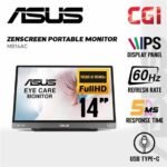 ASUS ZenScreen MB14AC - LED monitor - 14" - portable - 1920 x 1080 Full HD (1080p) - IPS - 250 cd/m≤ - 5 ms - USB-C - dark grey