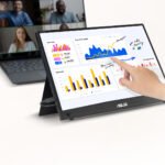 ASUS ZenScreen Touch MB16AHT - LED monitor - 16" (15.6" viewable) - portable - touchscreen - 1920 x 1080 Full HD (1080p) @ 60 Hz - IPS - 250 cd/m≤ - 700:1 - 5 ms - Mini HDMI, 2xUSB-C - speakers - dark grey