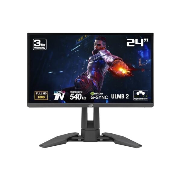 ASUS ROG Swift Pro PG248QP - LED monitor - gaming - 24" (24.1" viewable) - 1920 x 1080 Full HD (1080p) @ 360 Hz - TN - 400 cd/m≤ - 1000:1 - DisplayHDR 400 - 0.2 ms - 2xHDMI, DisplayPort - black