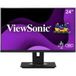 ViewSonic VG2448a-2 - LED monitor - 24" (23.8" viewable) - 1920 x 1080 Full HD (1080p) @ 60 Hz - IPS - 250 cd/m≤ - 1000:1 - 5 ms - HDMI, VGA, DisplayPort - speakers