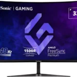ViewSonic VX3219-PC-MHD - LED monitor - gaming - curved - 32" - 1920 x 1080 Full HD (1080p) @ 240 Hz - VA - 300 cd/m≤ - 3000:1 - 1 ms - 2xHDMI, DisplayPort - speakers