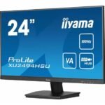 iiyama ProLite XU2494HSU-B6 - LED monitor - 24" (23.8" viewable) - 1920 x 1080 Full HD (1080p) @ 100 Hz - VA - 250 cd/m≤ - 4000:1 - 1 ms - HDMI, DisplayPort - speakers - matte black
