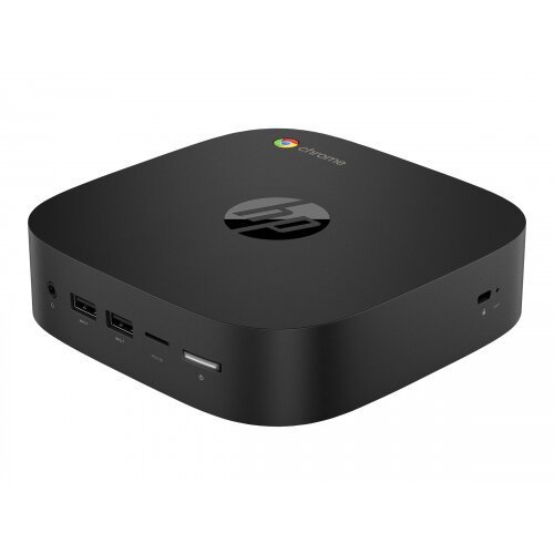 HP Chromebox Enterprise G3 - Mini - 1 x Celeron 5205U up to - RAM 4 GB - flash - eMMC 64 GB - UHD Graphics - Gigabit Ethernet, IEEE 802.11ax (Wi-Fi 6) - Bluetooth 5.0, 802.11a/b/g/n/ac/ax - Chrome OS (with Chrome Enterprise Upgrade) - monitor: none - sparkling black