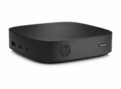 HP t430 - Thin client - DTS - 1 x Celeron N4020 / up to 2.8 GHz - RAM 4 GB - flash - eMMC 32 GB - UHD Graphics 600 - Gigabit Ethernet - HP ThinPro 64-bit - monitor: none - keyboard: UK