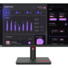 Lenovo ThinkVision T24i-30 - LED monitor - 24" (23.8" viewable) - 1920 x 1080 Full HD (1080p) @ 60 Hz - IPS - 250 cd/m≤ - 1000:1 - 4 ms - HDMI, VGA, DisplayPort - raven black