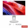 Lenovo C24d-20 - LED monitor - 24" - 1920 x 1200 WUXGA @ 60 Hz - IPS - 300 cd/m≤ - 1000:1 - 5 ms - HDMI, DVI, DisplayPort, VGA - speakers - grey white