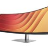 HP E45c G5 - E-Series - LED monitor - curved - 44.5" - 5120 x 1440 Dual Quad HD @ 165 Hz - VA - 400 cd/m≤ - 3000:1 - 3 ms - HDMI, DisplayPort, USB-C - speakers - black head, black and silver (stand)