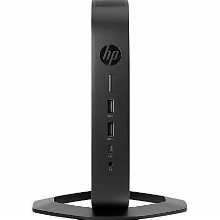 HP t640 - Thin client - SFF - 1 x Ryzen Embedded R1505G / up to 3.3 GHz - RAM 8 GB - flash 32 GB - Radeon Vega 3 - Gigabit Ethernet - 802.11a/b/g/n/ac, Bluetooth 5.0 - Windows 10 IoT Enterprise for Thin Clients 64-bit - monitor: none - keyboard: UK