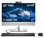 HP EliteOne 840 G9 - Wolf Pro Security - all-in-one - Core i5 13500 / up to 4.8 GHz - RAM 8 GB - SSD 512 GB - NVMe - UHD Graphics 770 - Gigabit Ethernet, IEEE 802.11ax (Wi-Fi 6E), Bluetooth Dual-Mode - 802.11a/b/g/n/ac/ax (Wi-Fi 6E), Bluetooth 5.3 wireless card - Win 11 Pro - monitor: LED 23.8" 1920 x 1080 (Full HD) @ 60 Hz - keyboard: UK - Smart Buy - with HP Wolf Pro Security Edition (3 years) - Image 4