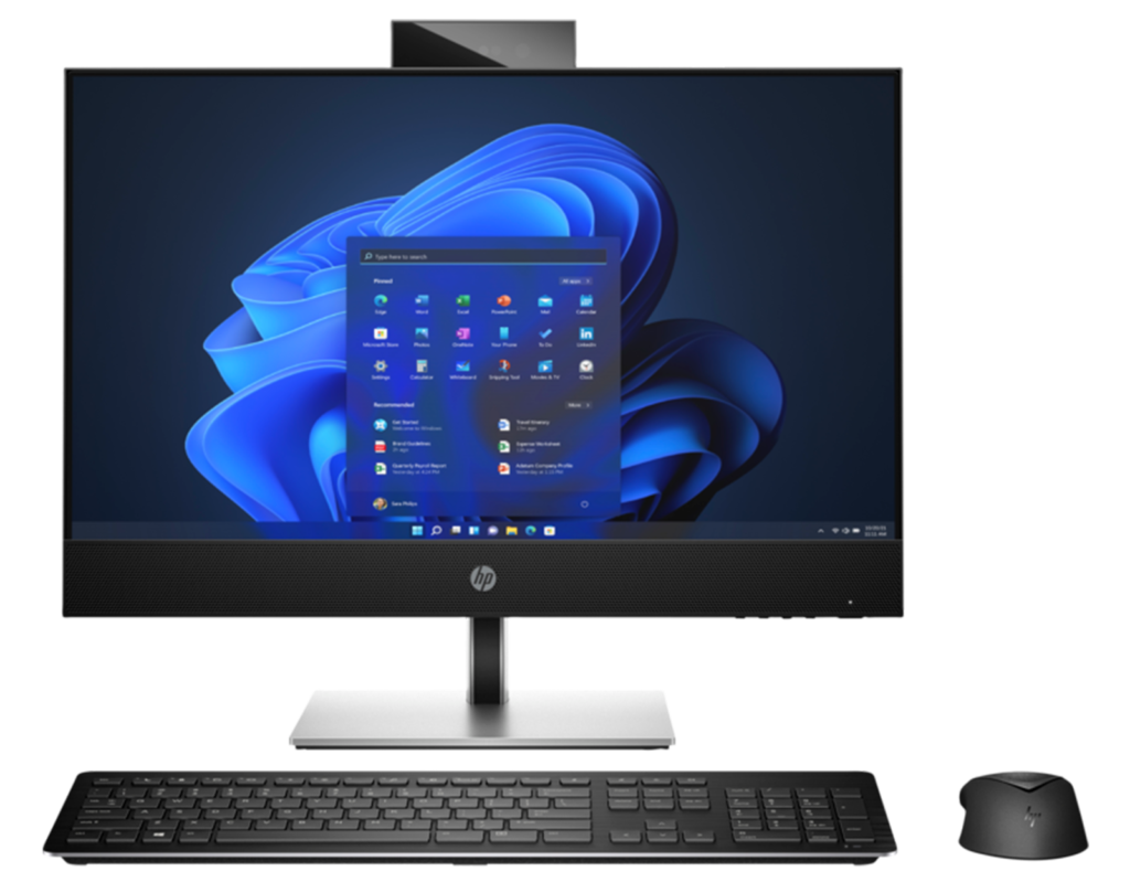 HP ProOne 440 G9 - Wolf Pro Security - all-in-one - Core i5 13500T / up to 4.6 GHz - RAM 8 GB - SSD 512 GB - NVMe - DVD-Writer - UHD Graphics 770 - Gigabit Ethernet, Bluetooth 5.3, IEEE 802.11ax (Wi-Fi 6) - 802.11a/b/g/n/ac/ax, Bluetooth 5.3 - Win 11 Pro - monitor: LED 23.8" 1920 x 1080 (Full HD) @ 60 Hz - keyboard: UK - with HP Wolf Pro Security Edition (3 years)