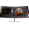 HP 738pu - Series 7 Pro - LED monitor - curved - 38" (37.52" viewable) - 3840 x 1600 WQHD+ @ 60 Hz - IPS Black - 400 cd/m≤ - 2000:1 - DisplayHDR 400 - 5 ms - Thunderbolt 4, HDMI, DisplayPort, USB-C - speakers - black, silver