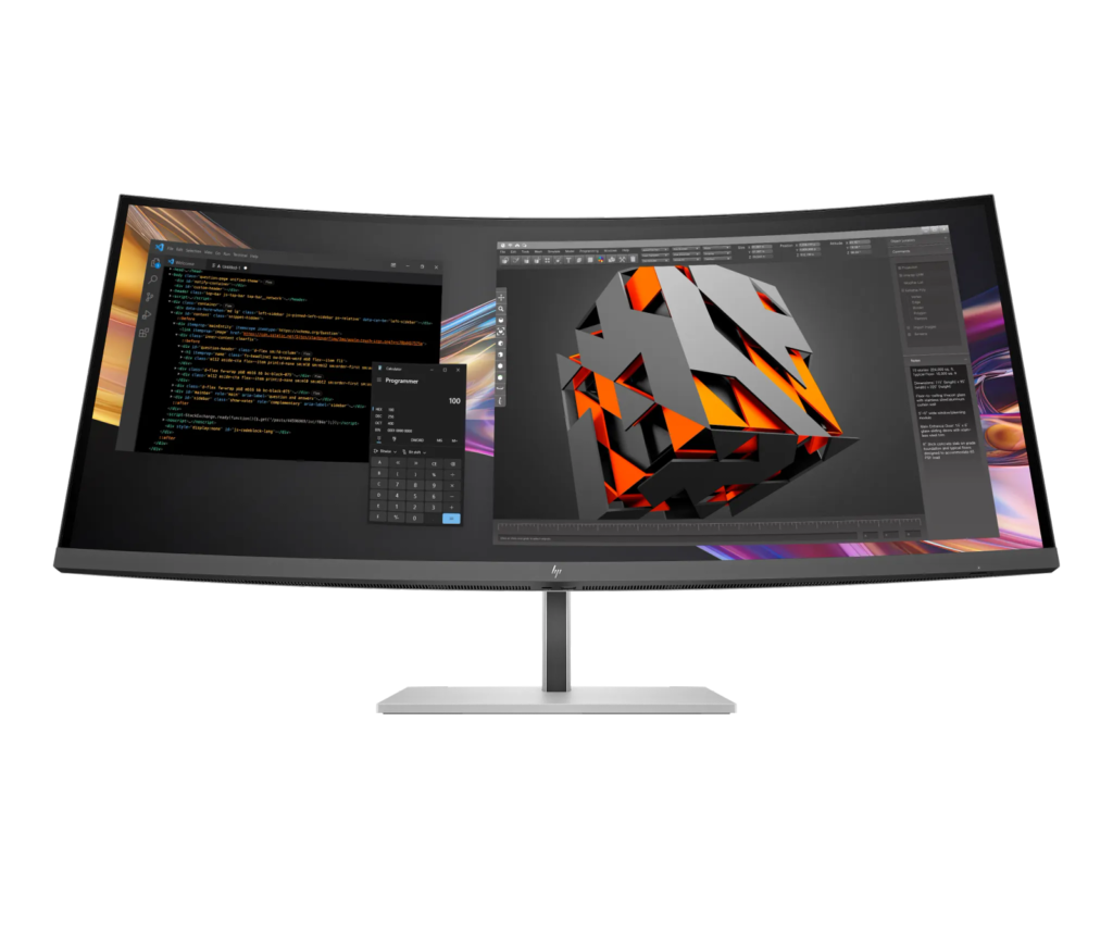 HP 738pu - Series 7 Pro - LED monitor - curved - 38" (37.52" viewable) - 3840 x 1600 WQHD+ @ 60 Hz - IPS Black - 400 cd/m≤ - 2000:1 - DisplayHDR 400 - 5 ms - Thunderbolt 4, HDMI, DisplayPort, USB-C - speakers - black, silver