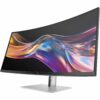 HP 738pu - Series 7 Pro - LED monitor - curved - 38" (37.52" viewable) - 3840 x 1600 WQHD+ @ 60 Hz - IPS Black - 400 cd/m≤ - 2000:1 - DisplayHDR 400 - 5 ms - Thunderbolt 4, HDMI, DisplayPort, USB-C - speakers - black, silver