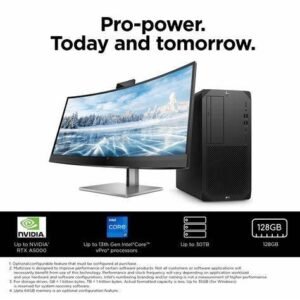 HP Workstation Z2 G9 - Wolf Pro Security - tower - 4U - 1 x Core i9 i9-14900K / up to 6 GHz - RAM 64 GB - SSD 2 TB - HP Z Turbo Drive, NVMe, TLC - RTX 4500 Ada - Gigabit Ethernet, IEEE 802.11be, IEEE 802.11ax (Wi-Fi 6), Bluetooth 5.4 - 802.11a/b/g/n/ac/ax/be, Bluetooth 5.4 - Win 11 Pro - monitor: none - keyboard: UK - black - with HP Wolf Pro Security Edition (1 year)