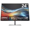 HP 724pn - Series 7 Pro - LED monitor - 24" - 1920 x 1200 WUXGA @ 100 Hz - IPS - 350 cd/m≤ - 1500:1 - 5 ms - HDMI, DisplayPort - black, silver