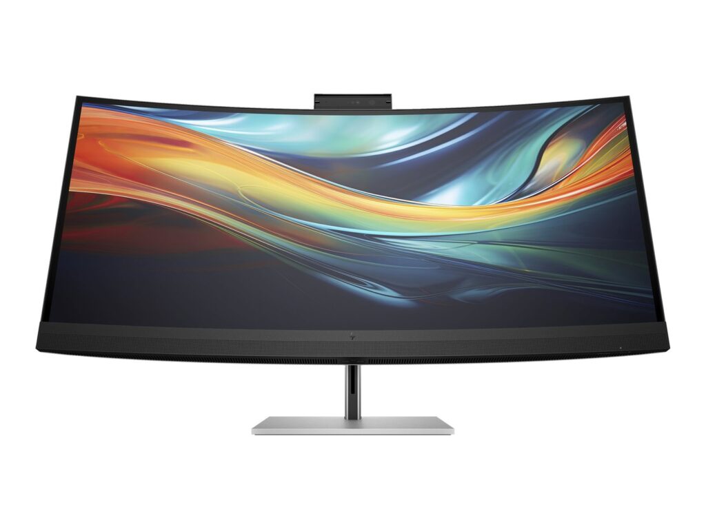 HP 740pm - Series 7 Pro - LED monitor - curved - 40" (39.7" viewable) - 5120 x 2160 WUHD @ 60 Hz - IPS - 300 cd/m≤ - 1000:1 - 5 ms - HDMI, DisplayPort, Thunderbolt 3 - speakers - black, silver