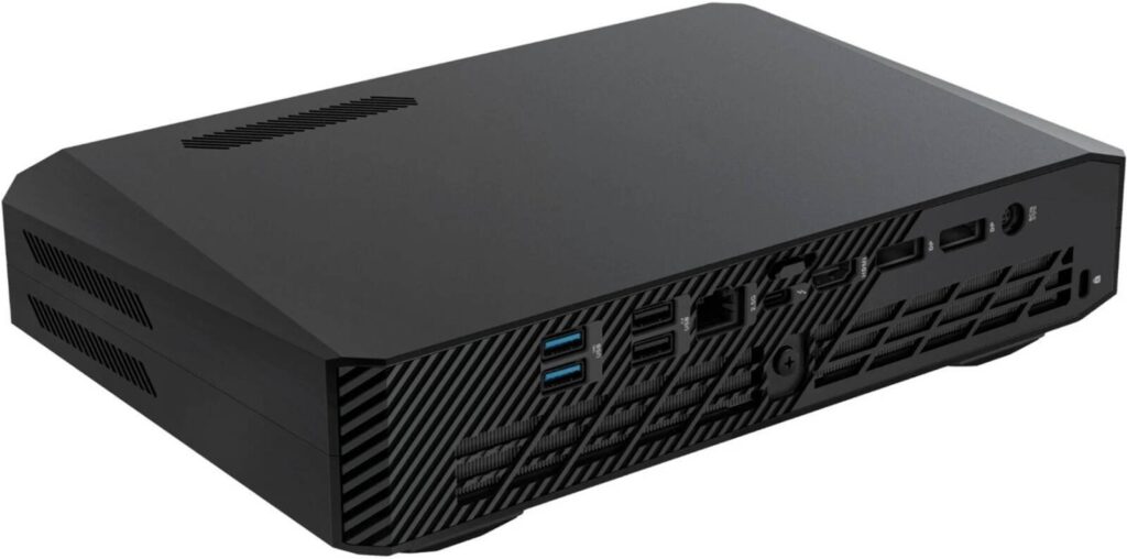 ASUS - Mini PC - 1 185H / up to 5.1 GHz - RAM 0 GB - no HDD - Intel Arc Graphics - Gigabit Ethernet, 2.5 Gigabit Ethernet, IEEE 802.11ax (Wi-Fi 6E), Bluetooth 5.3 - 802.11a/b/g/n/ac/ax (Wi-Fi 6E), Bluetooth 5.3 - no OS - monitor: none