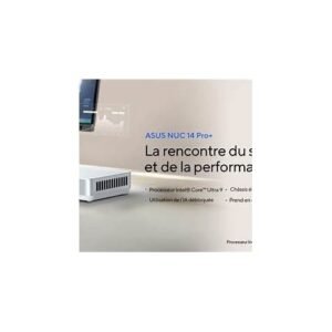 ASUS NUC 14 Pro+ RNUC14RVSU9068A2I - Mini PC - Core Ultra 9 185H / up to 5.1 GHz - RAM 16 GB - SSD 512 GB - Intel Arc Graphics - Gigabit Ethernet, 2.5 Gigabit Ethernet, IEEE 802.11ax (Wi-Fi 6E), Bluetooth 5.3 - Win 11 Home - monitor: none - white