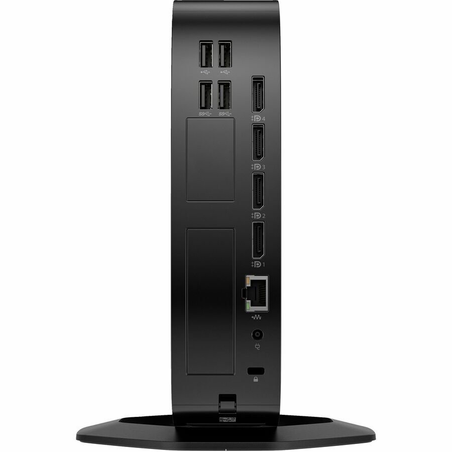 HP Elite t755 - Thin client - SFF - 1 x Ryzen Embedded V2546 / up to 3.95 GHz - RAM 16 GB - SSD 256 GB - NVMe - Radeon RX 6300 - Gigabit Ethernet - Win 10 IoT Enterprise 2021 LTSC - monitor: none - keyboard: UK - TAA Compliant