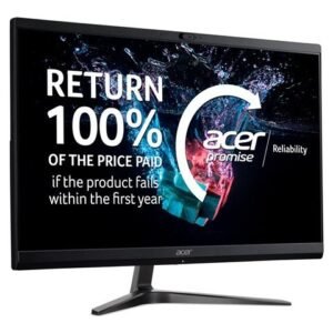 Acer Veriton Z2 VZ2592G - All-in-one - Core i5 1235U / up to 4.4 GHz - RAM 8 GB - SSD 256 GB - Intel Iris Xe Graphics - Gigabit Ethernet, IEEE 802.11ax (Wi-Fi 6) - Bluetooth 5.0, 802.11a/b/g/n/ac/ax - Win 11 Pro - monitor: LED 21.5" 1920 x 1080 (Full HD) @ 75 Hz