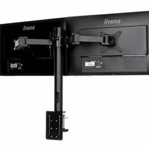 Iiyama DS1002C-B1 - Mounting kit - adjustable arm - for 2 monitors - black - screen size: 10"-30" - desk-mountable - for ProLite E2783QSU-B1, XU2495WSU-B1, XUB2495WSU-B1