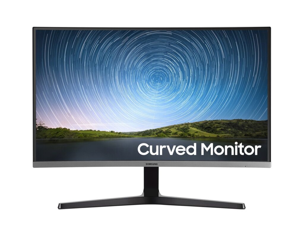 Samsung C27R500FHP - CR50 Series - LED monitor - curved - 27" (26.9" viewable) - 1920 x 1080 Full HD (1080p) @ 60 Hz - VA - 300 cd/m≤ - 3000:1 - 4 ms - HDMI, VGA - dark blue/grey