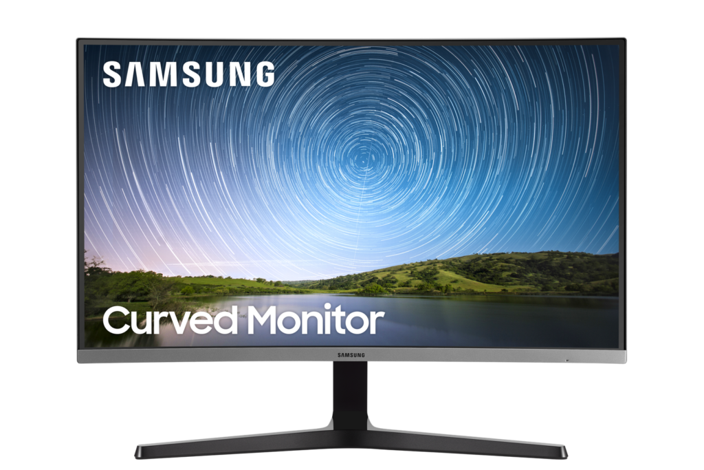 Samsung C32R500FHP - CR50 Series - LED monitor - curved - 32" (31.5" viewable) - 1920 x 1080 Full HD (1080p) @ 75 Hz - VA - 300 cd/m≤ - 3000:1 - 4 ms - HDMI, VGA - dark blue/grey