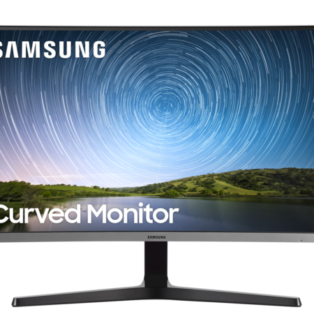 Samsung C32R500FHP - CR50 Series - LED monitor - curved - 32" (31.5" viewable) - 1920 x 1080 Full HD (1080p) @ 75 Hz - VA - 300 cd/m≤ - 3000:1 - 4 ms - HDMI, VGA - dark blue/grey