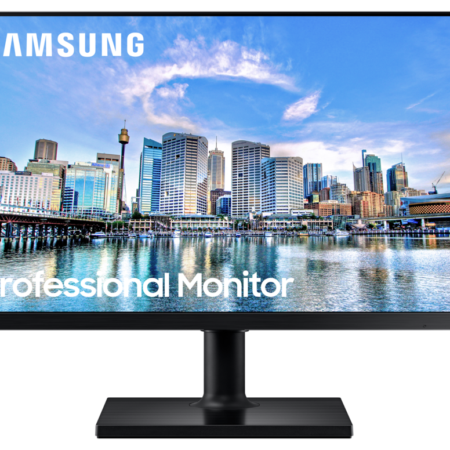 Samsung F24T450FQR - T45F Series - LED monitor - 24" - 1920 x 1080 Full HD (1080p) @ 75 Hz - IPS - 250 cd/m≤ - 1000:1 - 5 ms - 2xHDMI, DisplayPort - black
