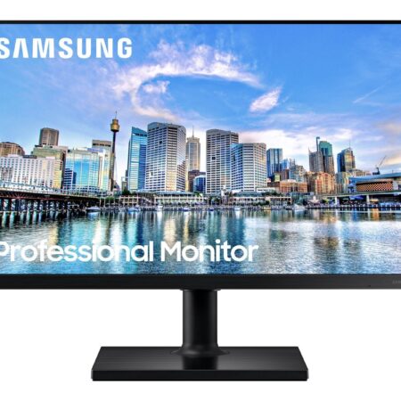 Samsung F24T450FZU - T45F Series - LED monitor - 24" - 1920 x 1080 Full HD (1080p) @ 75 Hz - IPS - 250 cd/m≤ - 1000:1 - 5 ms - 2xHDMI, DisplayPort - speakers - black