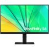 Samsung ViewFinity S6 S24A600NAU - S60A Series - LED monitor - 24" - 2560 x 1440 QHD @ 75 Hz - IPS - 300 cd/m≤ - 1000:1 - HDR10 - 5 ms - HDMI, DisplayPort - black