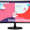 Samsung S24C360EAU - S36C Series - LED monitor - curved - 24" - 1920 x 1080 Full HD (1080p) @ 75 Hz - VA - 250 cd/m≤ - 3000:1 - 4 ms - HDMI, VGA - black