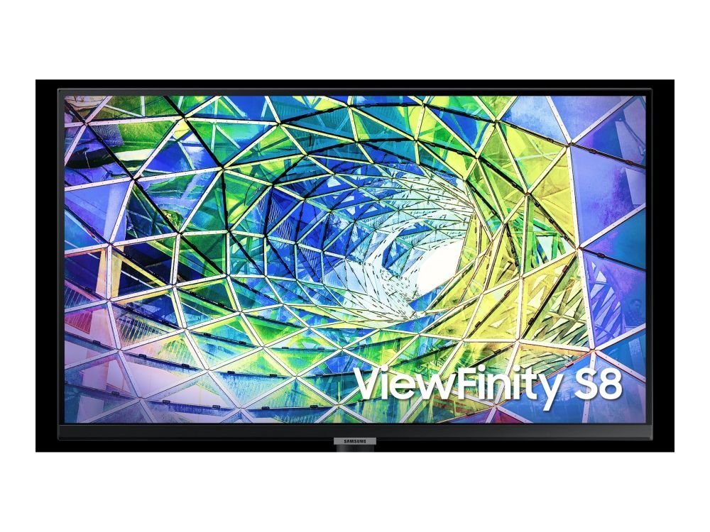 Samsung ViewFinity S8 S27A800UNP - S80UA Series - LED monitor - 27" - 3840 x 2160 4K @ 60 Hz - IPS - 300 cd/m≤ - 1000:1 - HDR10 - 5 ms - HDMI, DisplayPort, USB-C - black