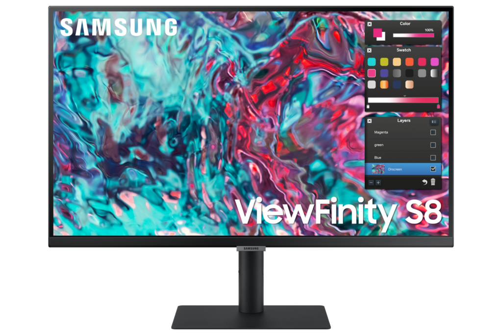 Samsung ViewFinity S8 S27B800TGU - S80TB Series - LED monitor - 27" - 3840 x 2160 4K UHD (2160p) @ 60 Hz - IPS - 350 cd/m≤ - 1000:1 - HDR10 - 5 ms - HDMI, 2xThunderbolt 4 - black