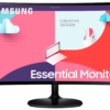 Samsung S27C360EAU - S36C Series - LED monitor - curved - 27" (27" viewable) - 1920 x 1080 Full HD (1080p) @ 75 Hz - VA - 250 cd/m≤ - 3000:1 - 4 ms - HDMI, VGA - black
