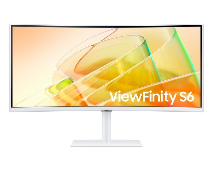 Samsung ViewFinity S6 S34C650TAU - S65TC Series - LED monitor - curved - 34" (34" viewable) - 3440 x 1440 UWQHD @ 100 Hz - VA - 350 cd/m≤ - 3000:1 - HDR10 - 5 ms - 2x Thunderbolt 4, HDMI, DisplayPort - speakers - warm white