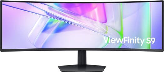 Samsung ViewFinity S9 S49C950UAU - S95UC Series - LED monitor - curved - 49" - 5120 x 1440 Dual Quad HD @ 120 Hz - VA - 350 cd/m≤ - 3000:1 - DisplayHDR 400 - 5 ms - 2xHDMI, DisplayPort, USB-C - speakers - black