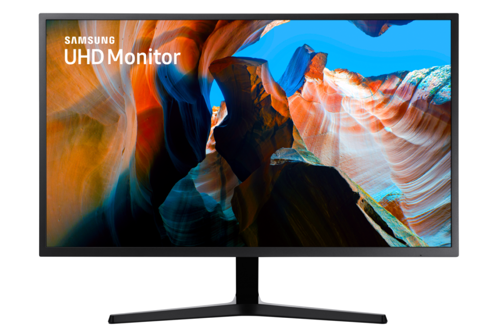 Samsung U32J590UQP - UJ59 Series - LED monitor - 32" (31.5" viewable) - 3840 x 2160 4K @ 60 Hz - VA - 270 cd/m≤ - 3000:1 - 4 ms - 2xHDMI, DisplayPort - dark blue/grey
