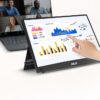 ASUS ZenScreen Touch MB16AHT - LED monitor - 16" (15.6" viewable) - portable - touchscreen - 1920 x 1080 Full HD (1080p) @ 60 Hz - IPS - 250 cd/m≤ - 700:1 - 5 ms - Mini HDMI, 2xUSB-C - speakers - dark grey