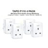 Tapo P110 V1.2 - Smart plug - energy monitoring - wireless - 802.11b/g/n - 2.4 Ghz (pack of 4)